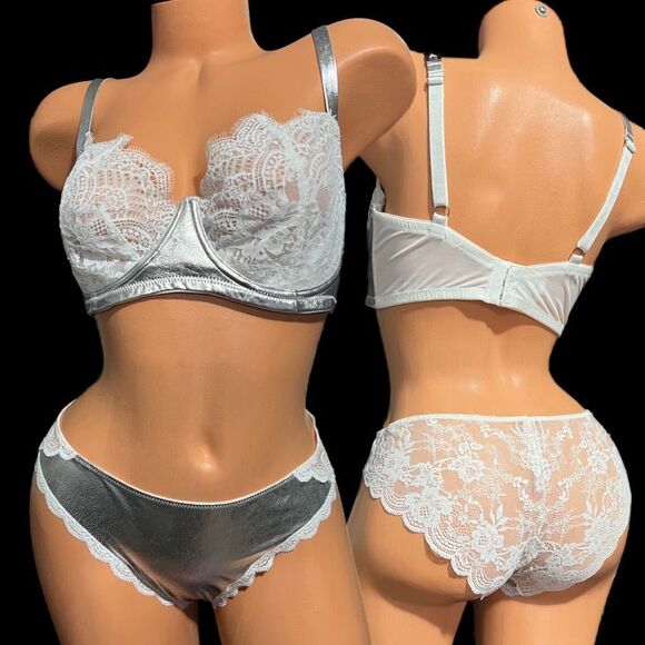 Victorias Secret LUXE Set Dream Angels Push up without Padding bra & Cheekini - Picture 4 of 8